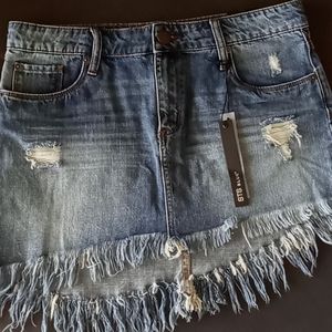 NWT Sexy Asymmetrical Mini Skirt by STS Blue